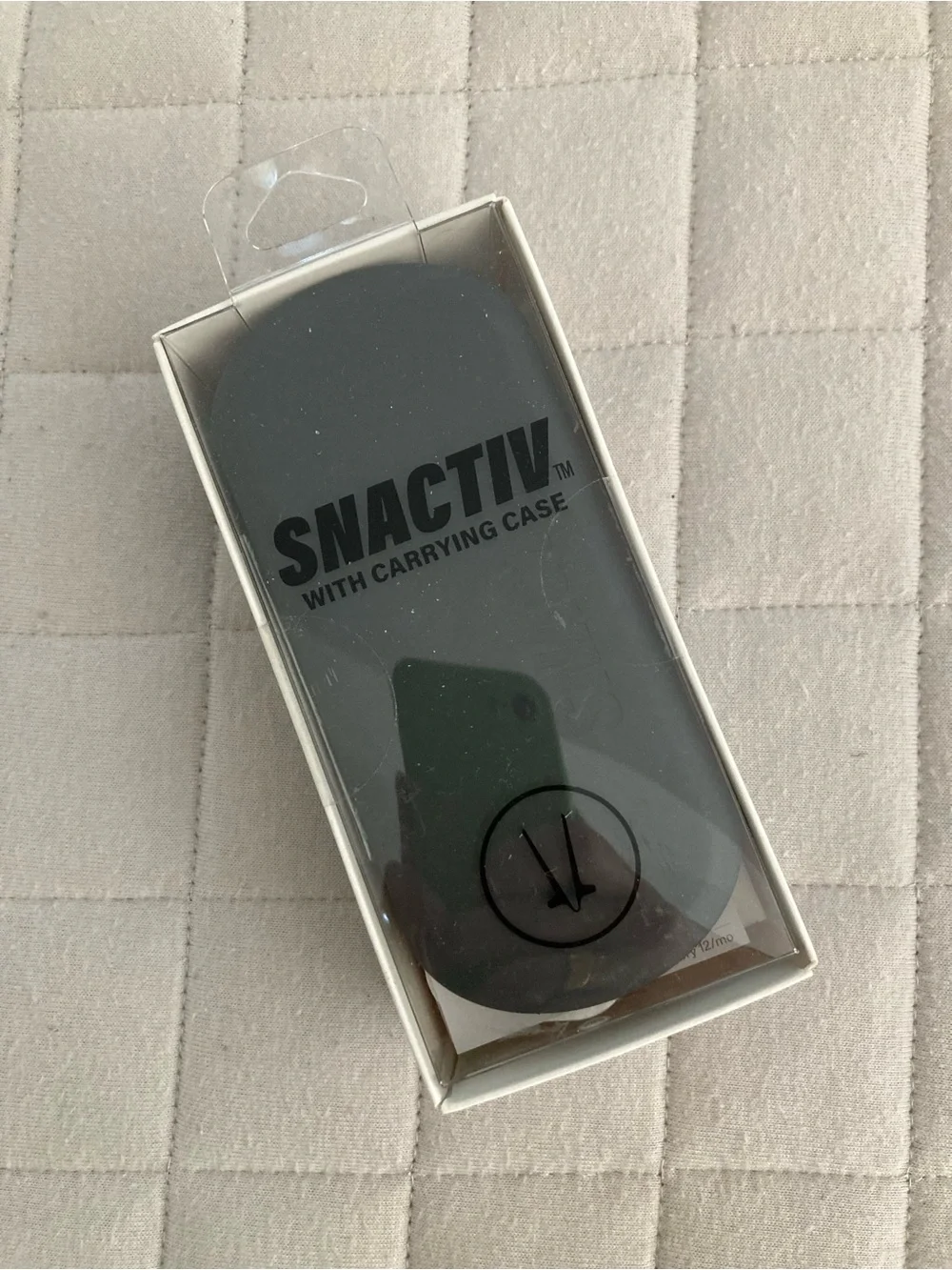 SNACTIV Black Eating Utensil for Snacks with Carrying Case